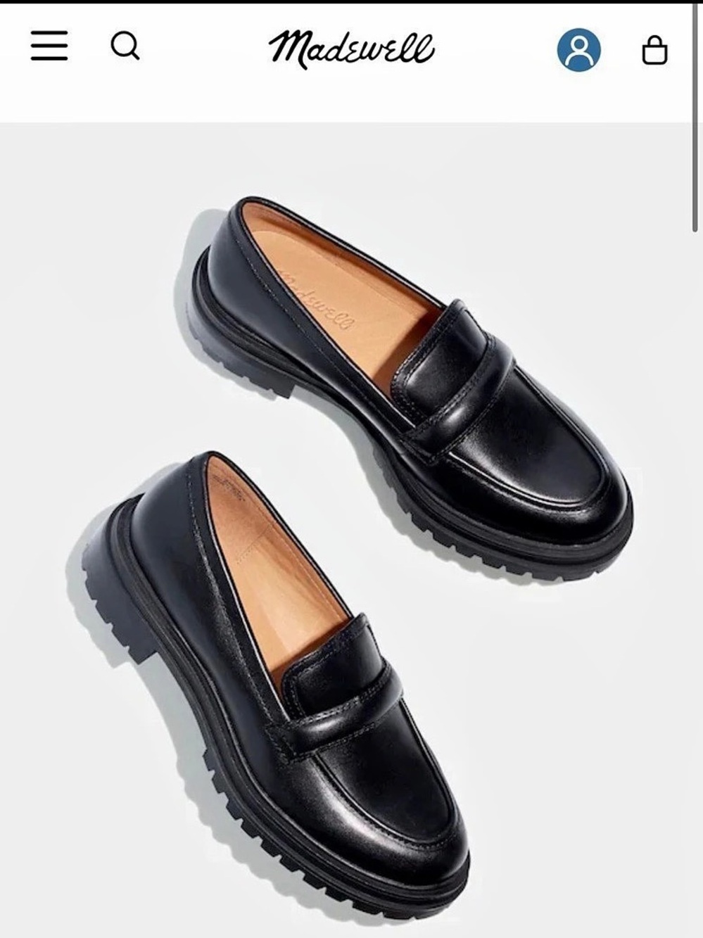 Madewell The Bradley Lugsole Loafer Black Lugsole Loafers Brand New